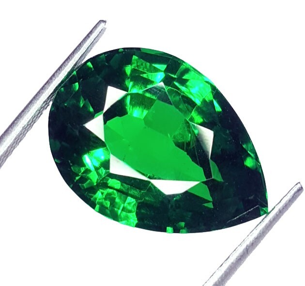 Certified Natural Tsavorite Green Garnet Loose Gemstone 18 Ct Pear Shape A46