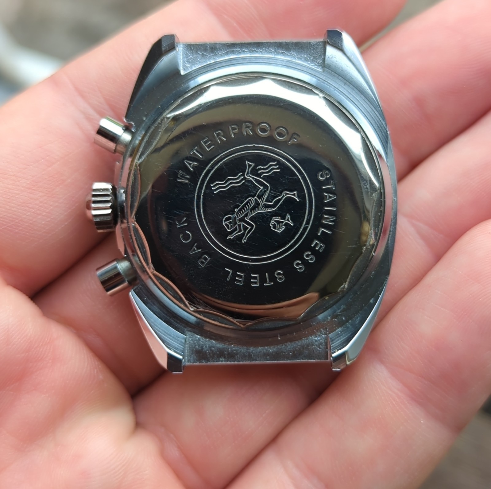 Valjoux 7734 Chronograph Diver Watch Project, Partial Movement NOS (BS28)