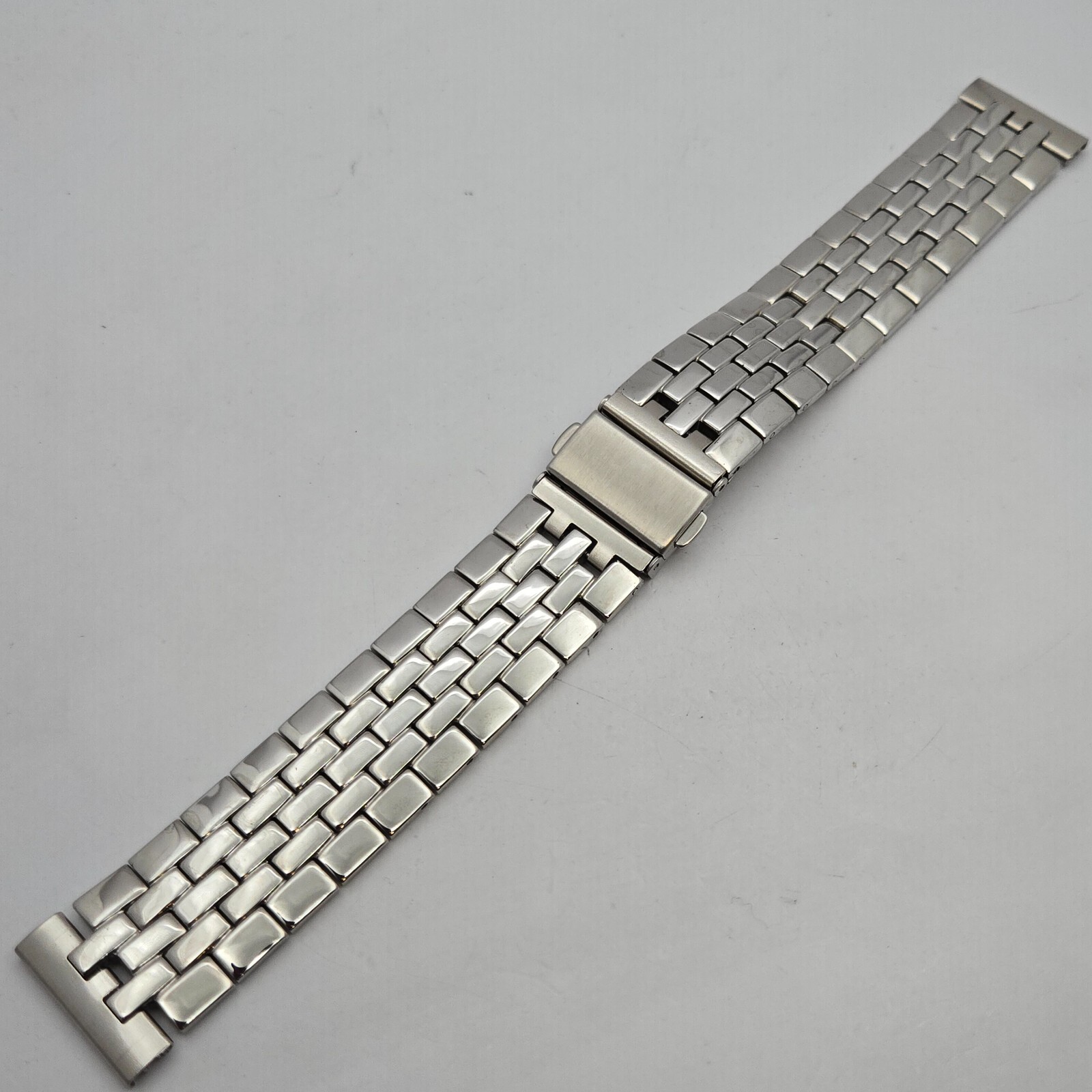 20mm stainless steel watch accessories watch bracelet/strap, silver watch chain