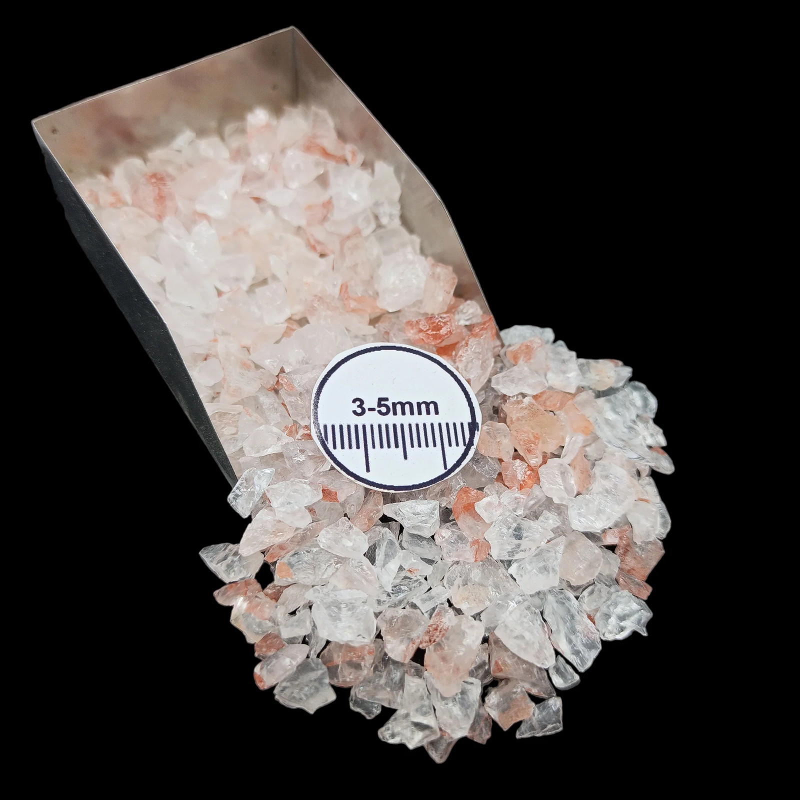 Cherry Quartz 3-5mm Coarse Crushed Gemstone for Resin Decor