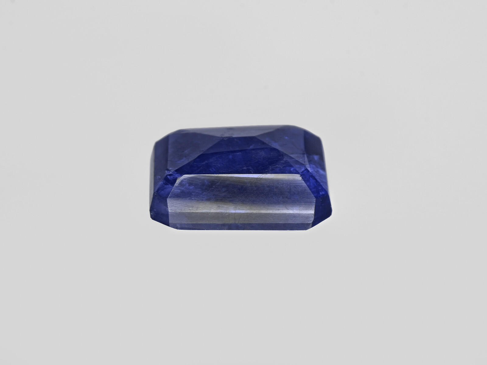 IGI Certified BURMA Blue Sapphire 6.58 Cts Natural Untreated Dark Blue Octagonal