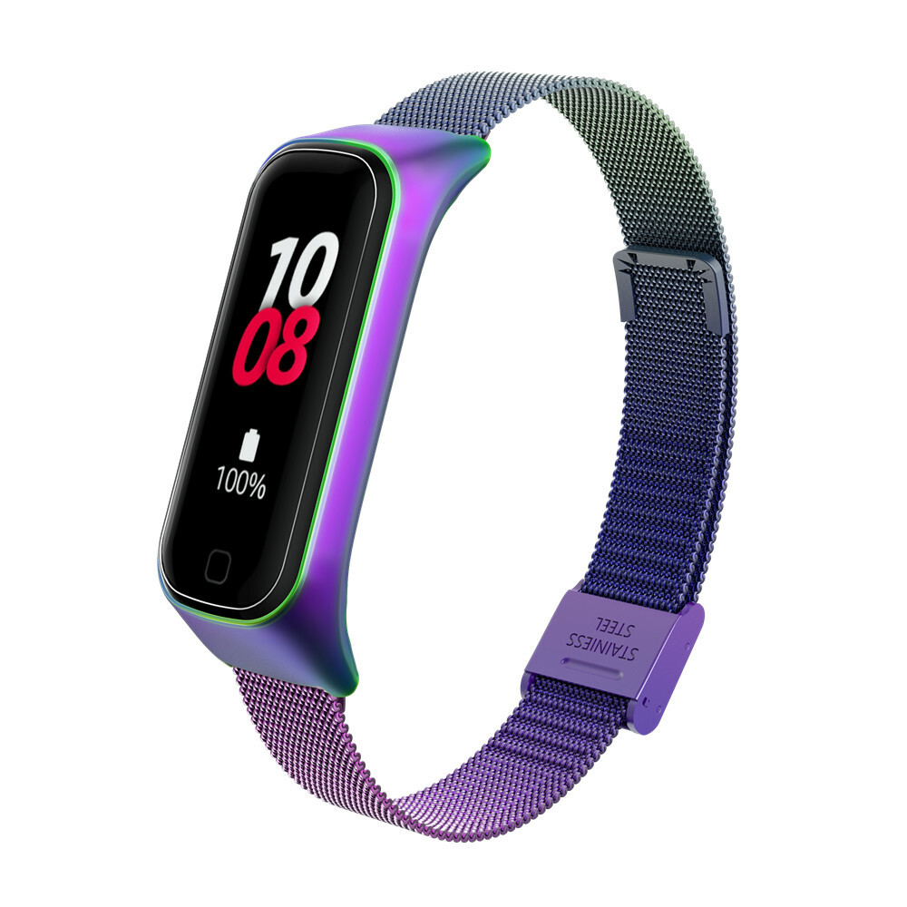 Metal Stainless Steel Band Buckle Wrist Strap for Samsung Galaxy Fit 2 Bracelet