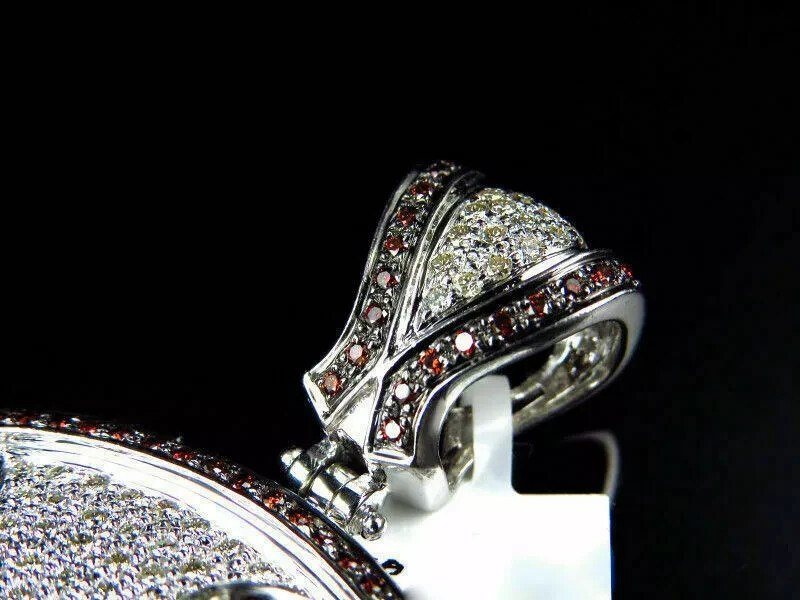 6.38Ct Lab Created Diamond New York Yankees Pendant 10K White Gold Over