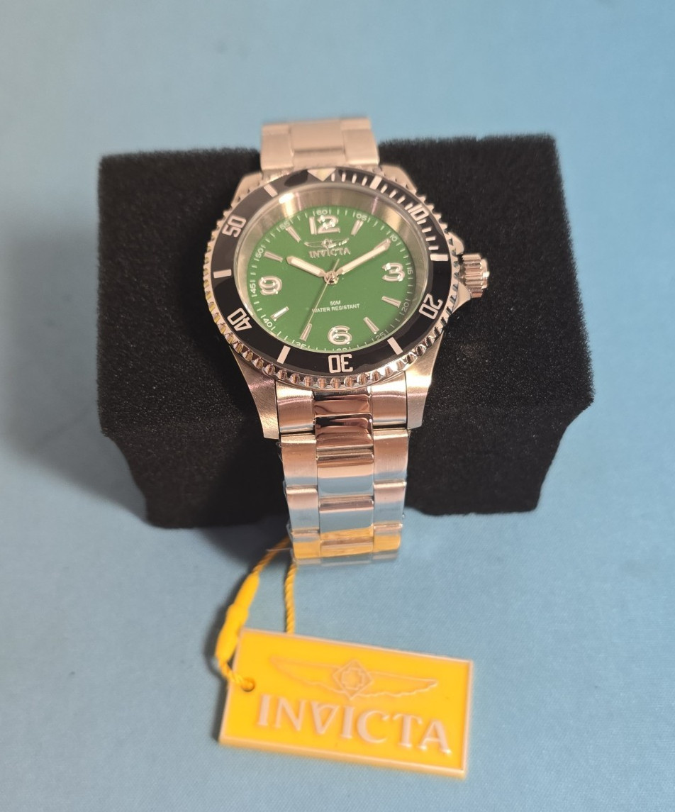 Invicta Specialty Men’s Watch 40mm-Steel 49346 Diver Style Green Face S/S NIB