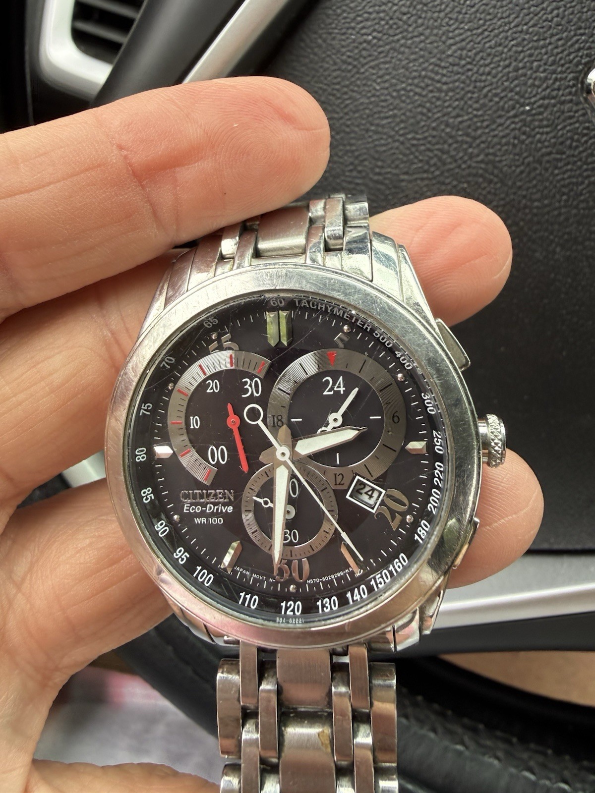 Citizen Eco-Drive 43mm Stainless Steel Case Bracelet Men’s Watch