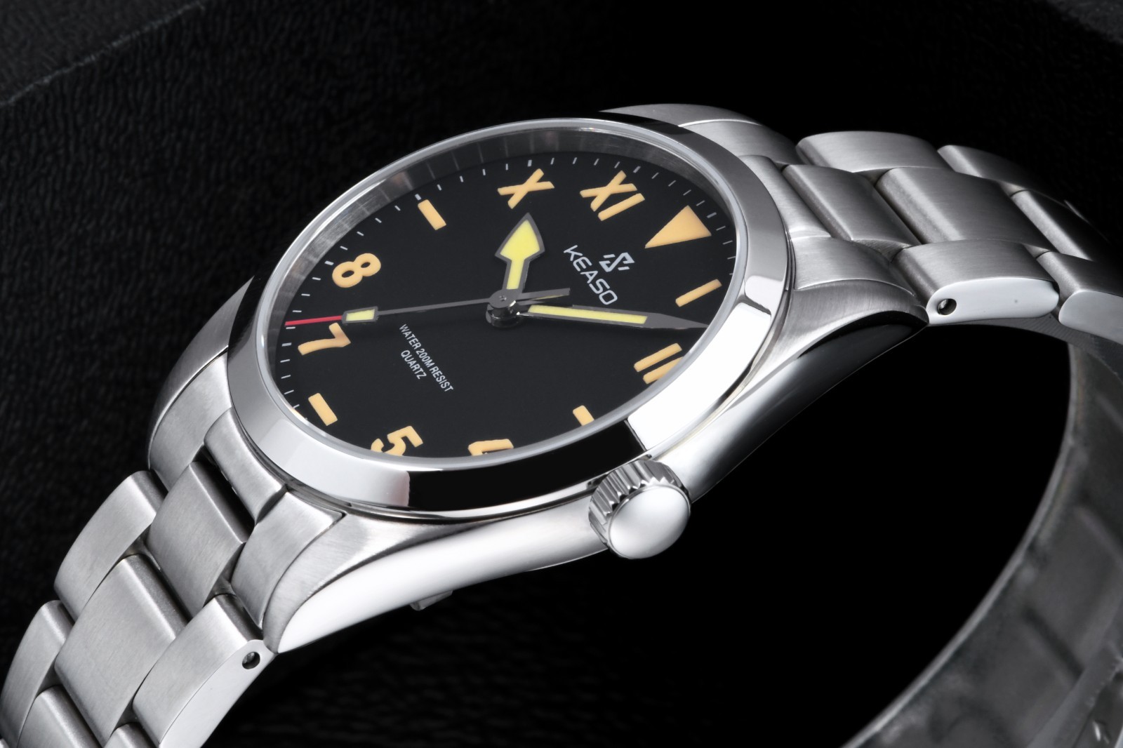 KEASO Miyota 2035 Japan Quartz Movement 200M Diver Watch 36.8mm C3 316L KE03
