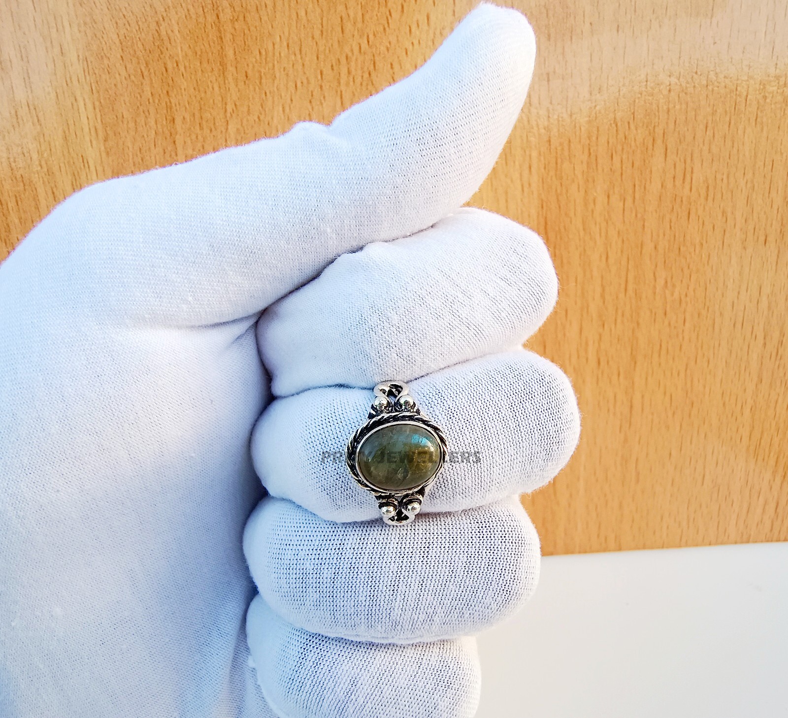 Natural Labradorite Silver Plated Ring, Antique Handmade Ring All Size Available