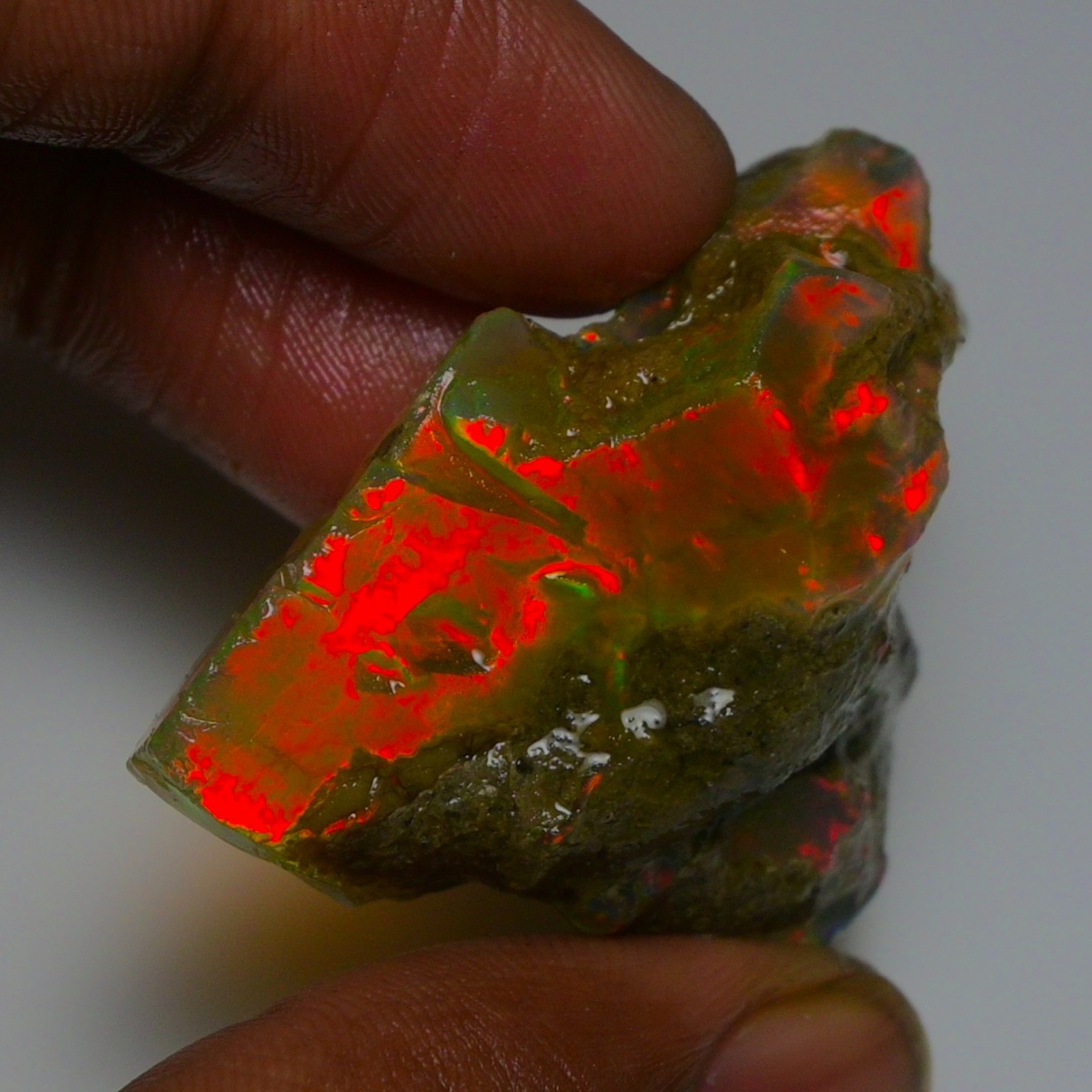 Stunning Ethiopian Opal Rough 84.05 Cts, Large Oil Opal Specimen Natural Opal