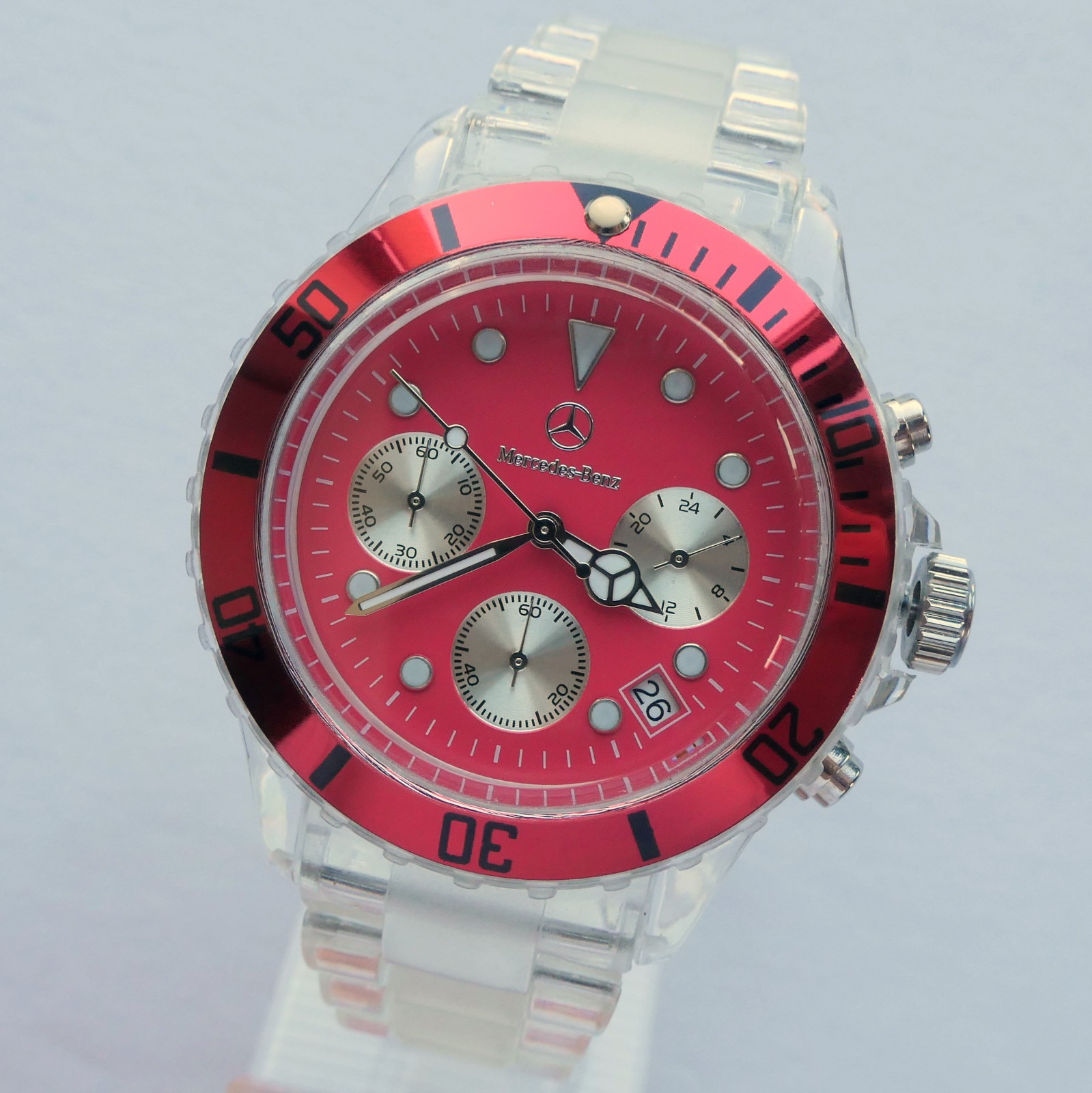 Mercedes Benz Motorsport AMG Racing Driver Sport Car Accessory Chronograph Watch