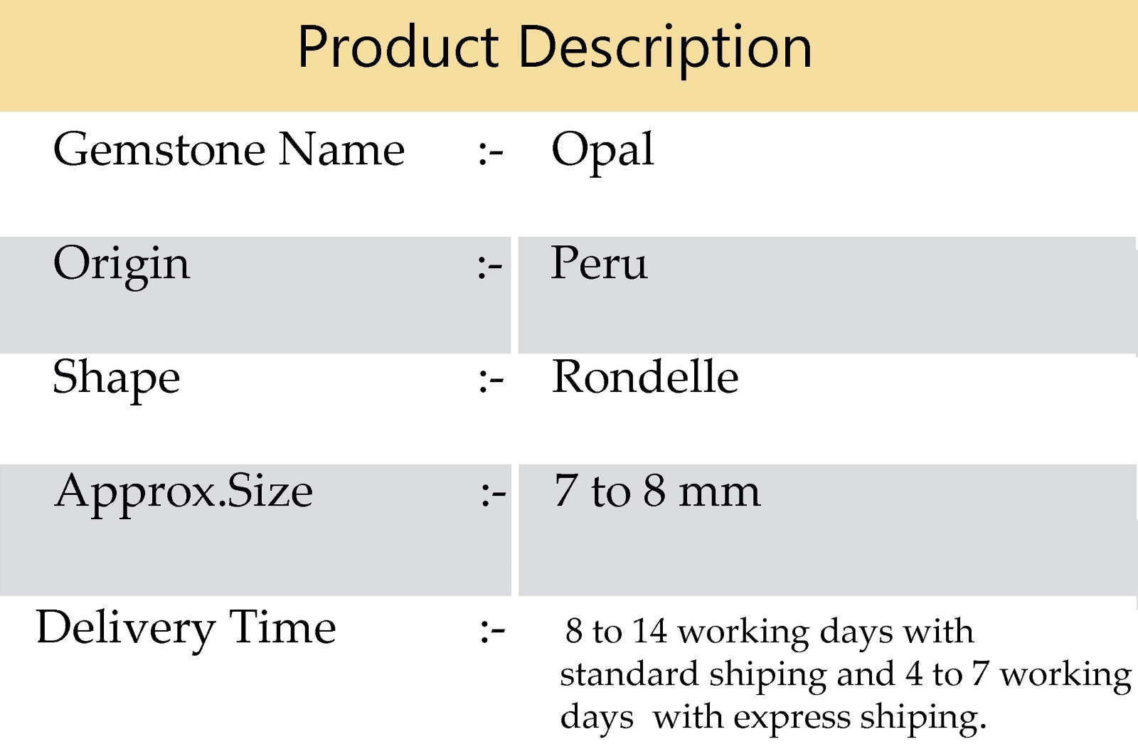 Peruvian Natural Blue Opal Smooth Rondelle Bead Gemstone Necklace 7-8mm 16.5″