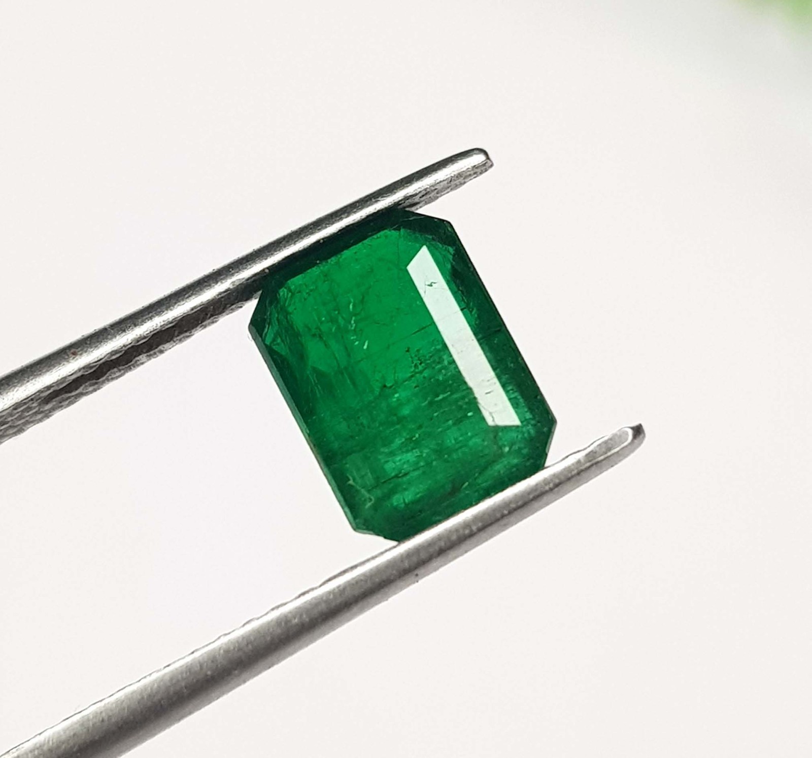 1.63 Ct Natural Emerald Zambian octagon Cut Untreated loose Gemstone