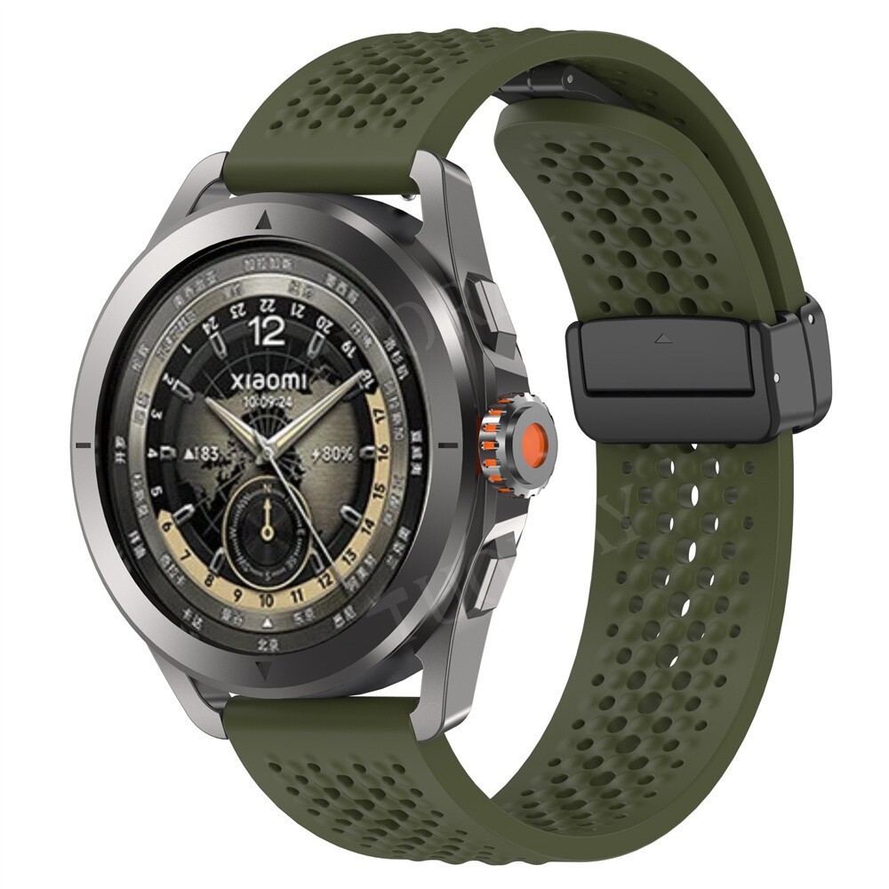 22mm Magnetic Silicone Strap Watch Band For Amazfit Bip 6/5 GTR 4/3/2/GTR 47mm