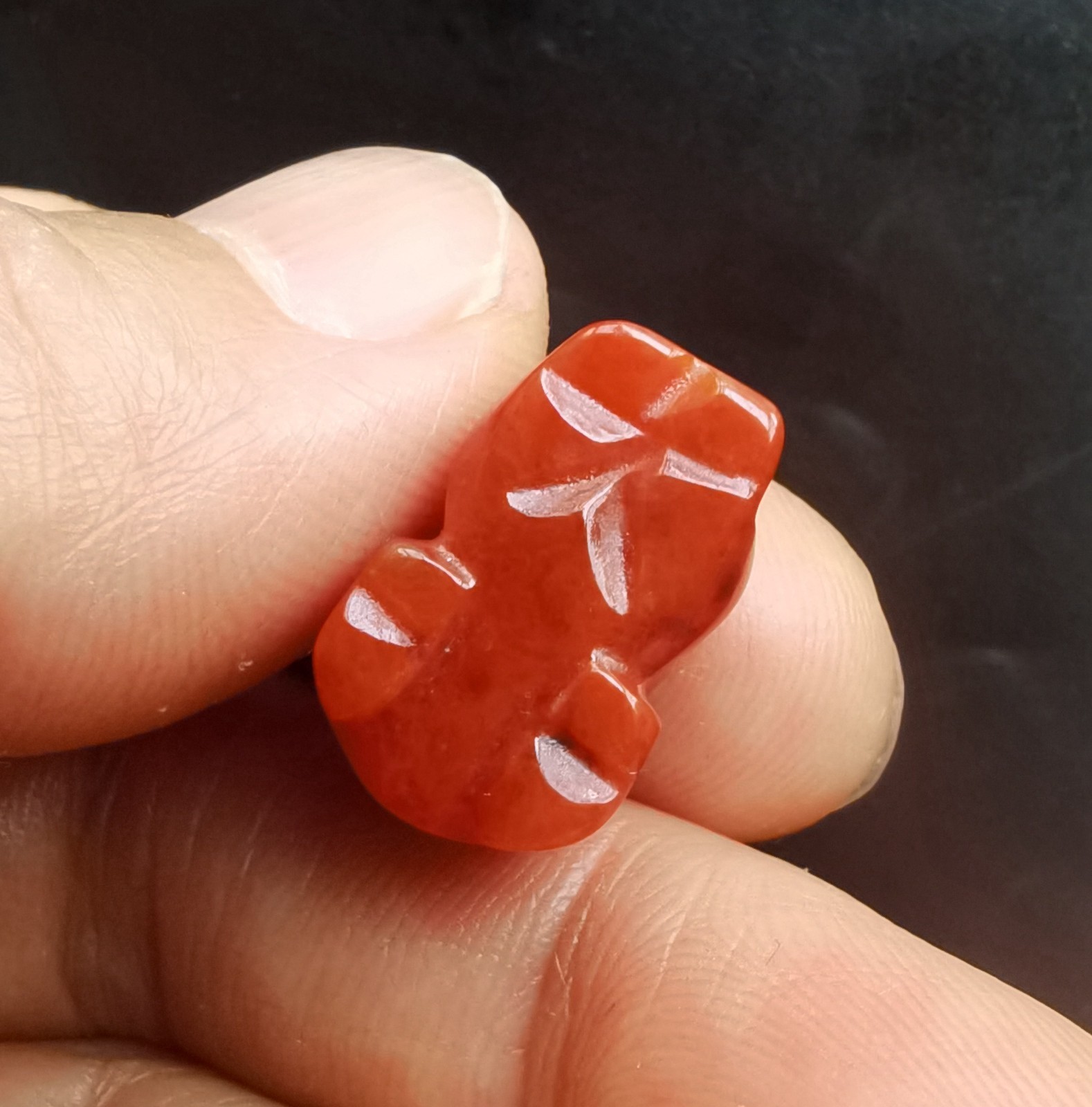 Hollow Rich Pixiu dragon carving red Jade stone pendant,amulet rope necklace