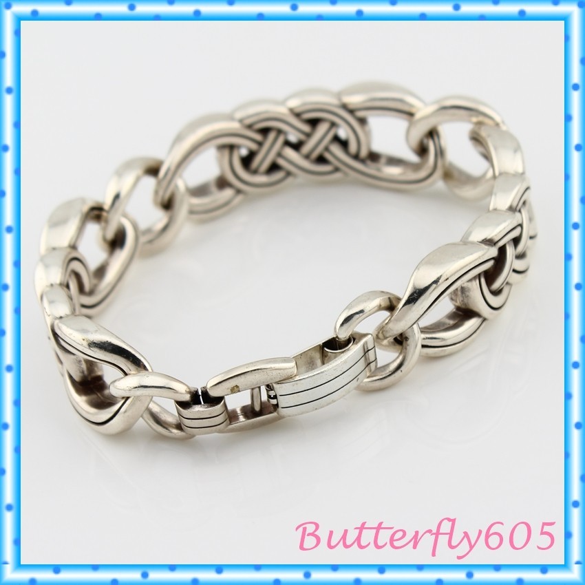 Brighton Interlok Unity Link Celtic Knot Fold Over Clasp Bracelet