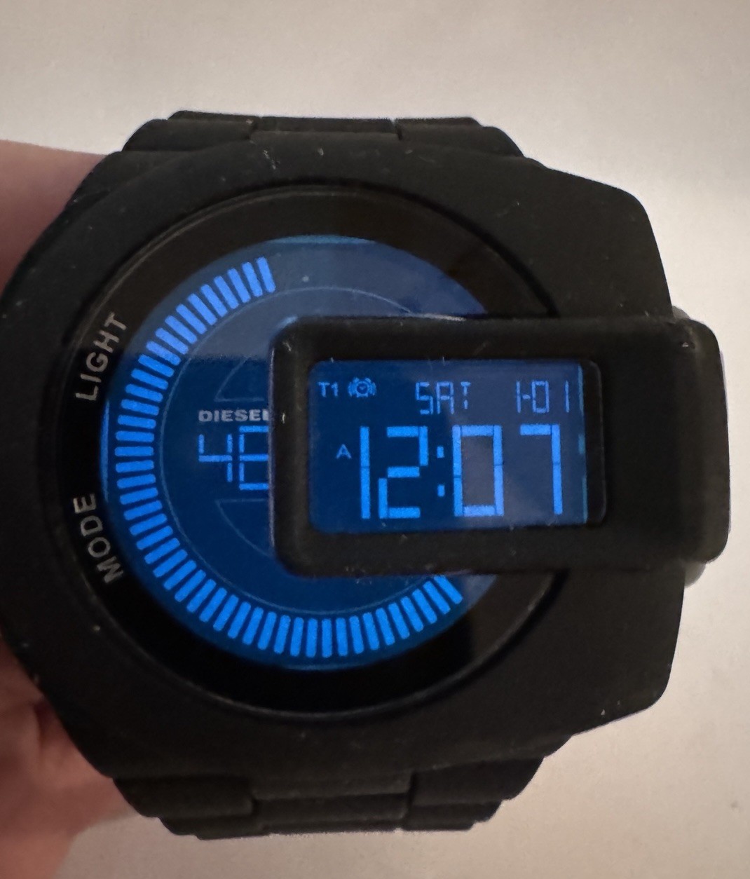Diesel MEN’S watch model DZ7274 Only The Brave 5 Bar Black digital