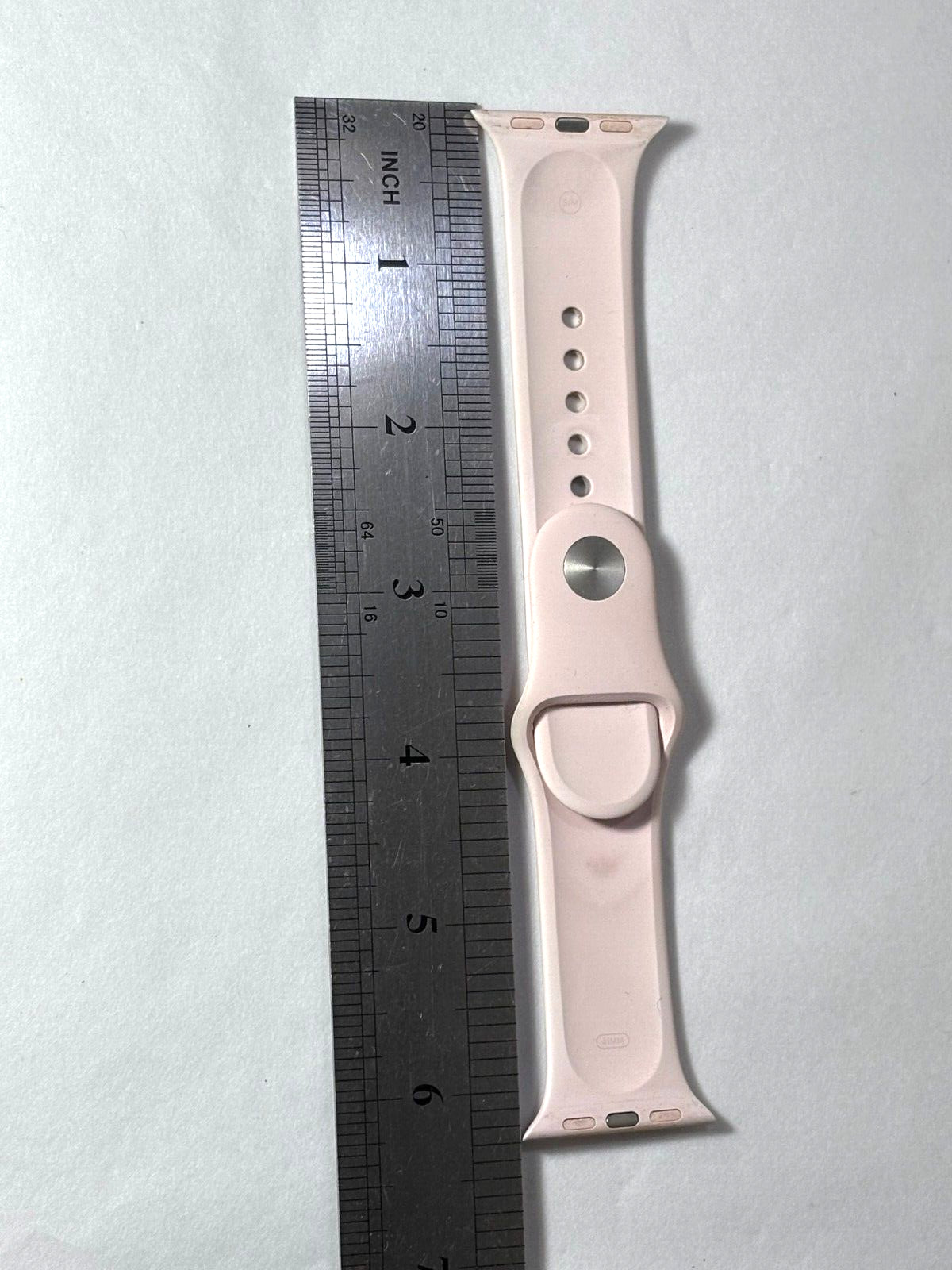 41MM SIM Silicone Blush Smart Watch Band Adjustable .75″ Wide X 6.25″ Long