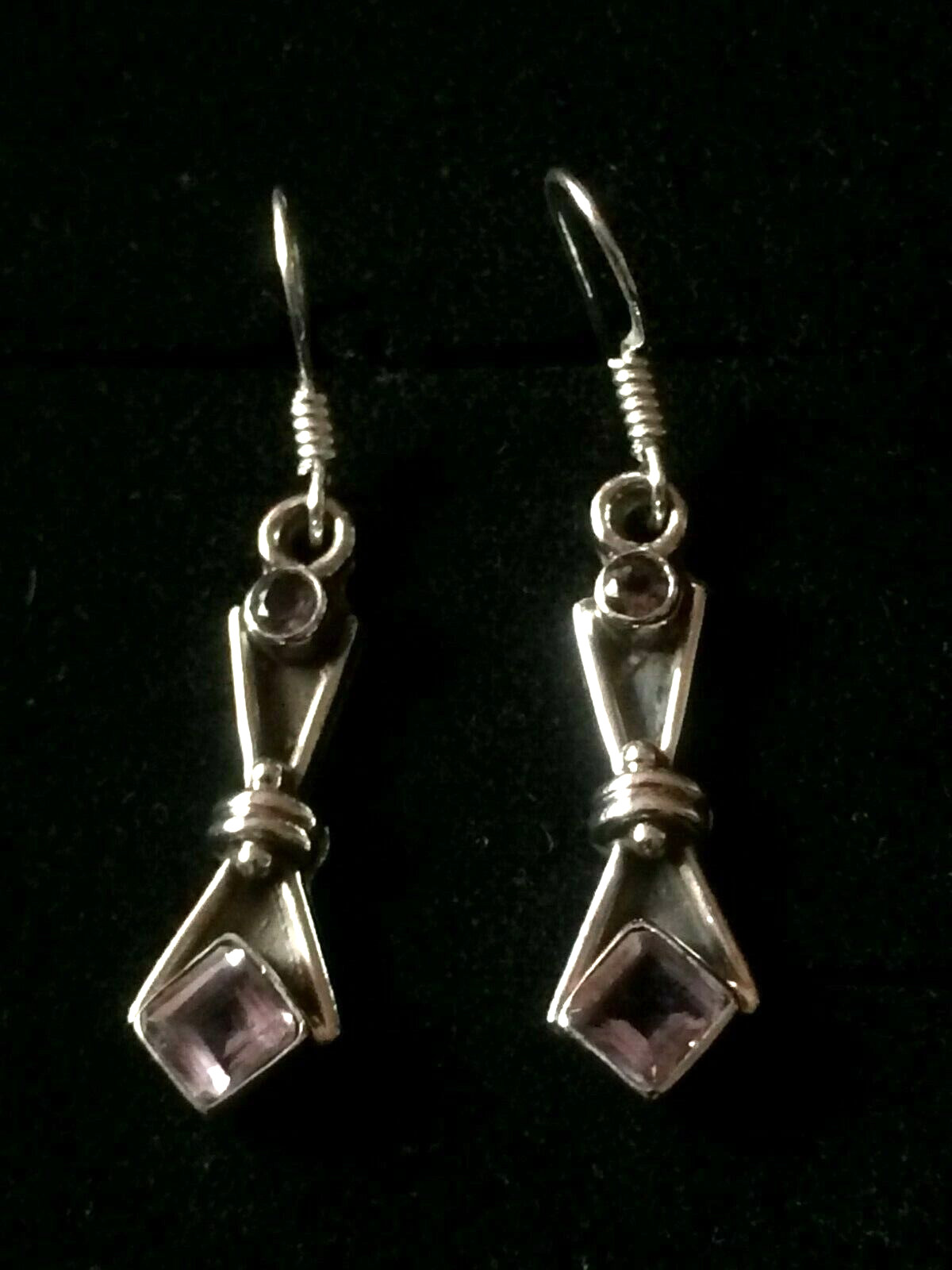 Rose Quartz Pendant Earrings NEW 925 Silver Hallmarked