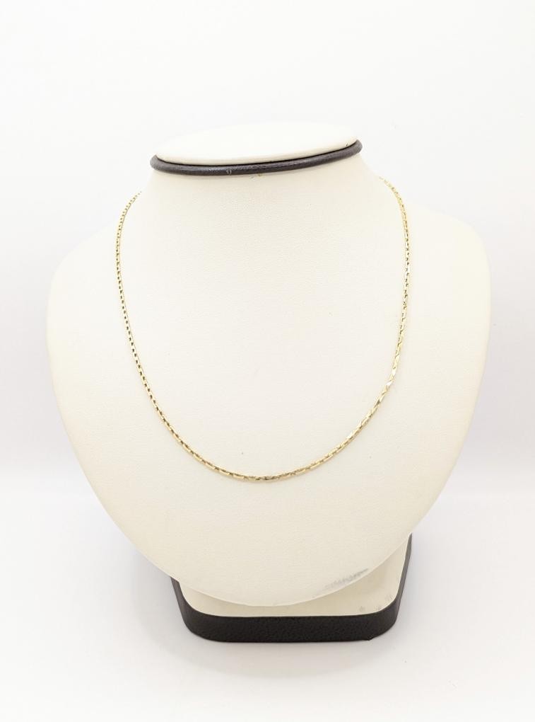 20″ 14K Solid Yellow Gold 5.92g Triangle Link Chain