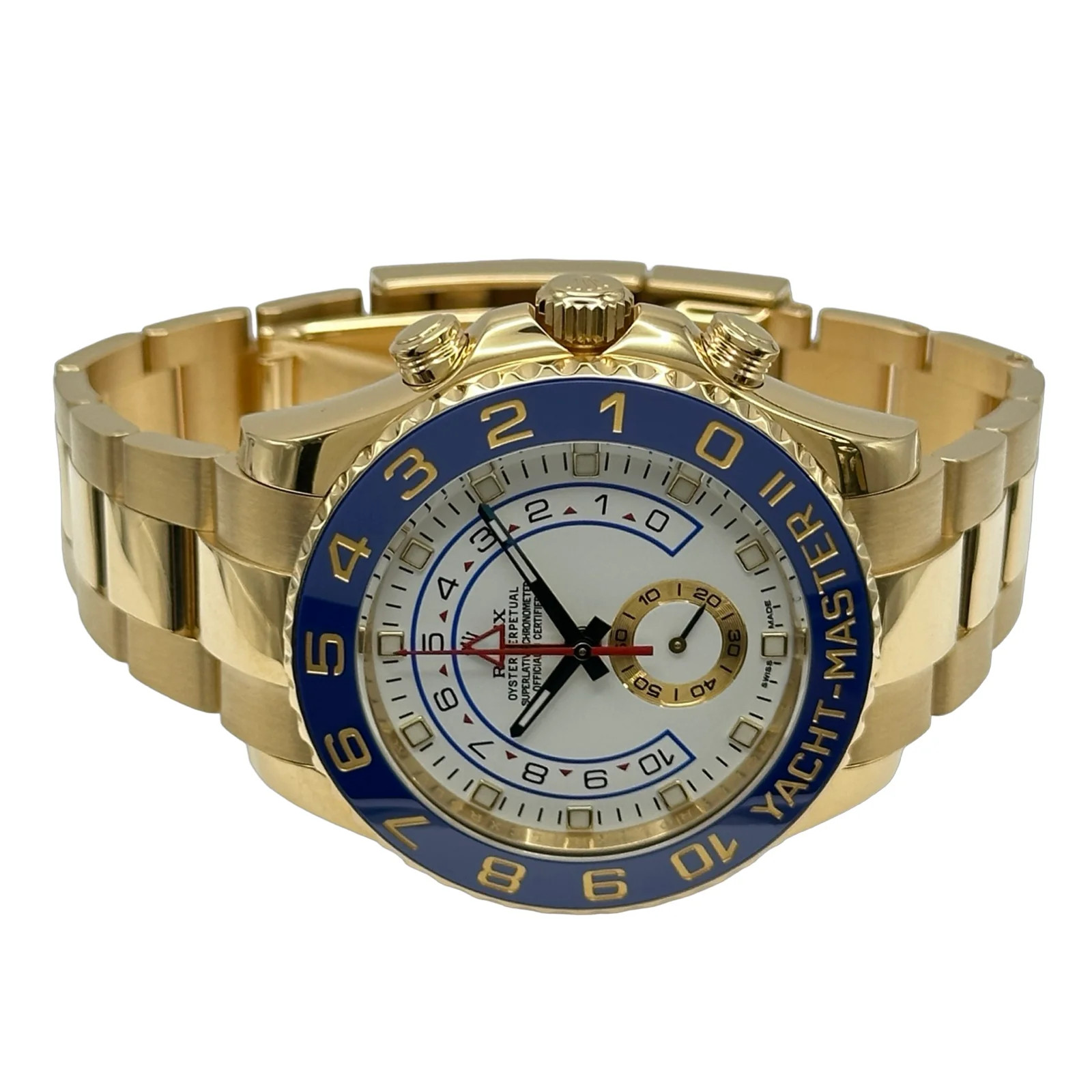 ROLEX 2 116688 44mm Gold White Dial Automatic Watch OKW1674