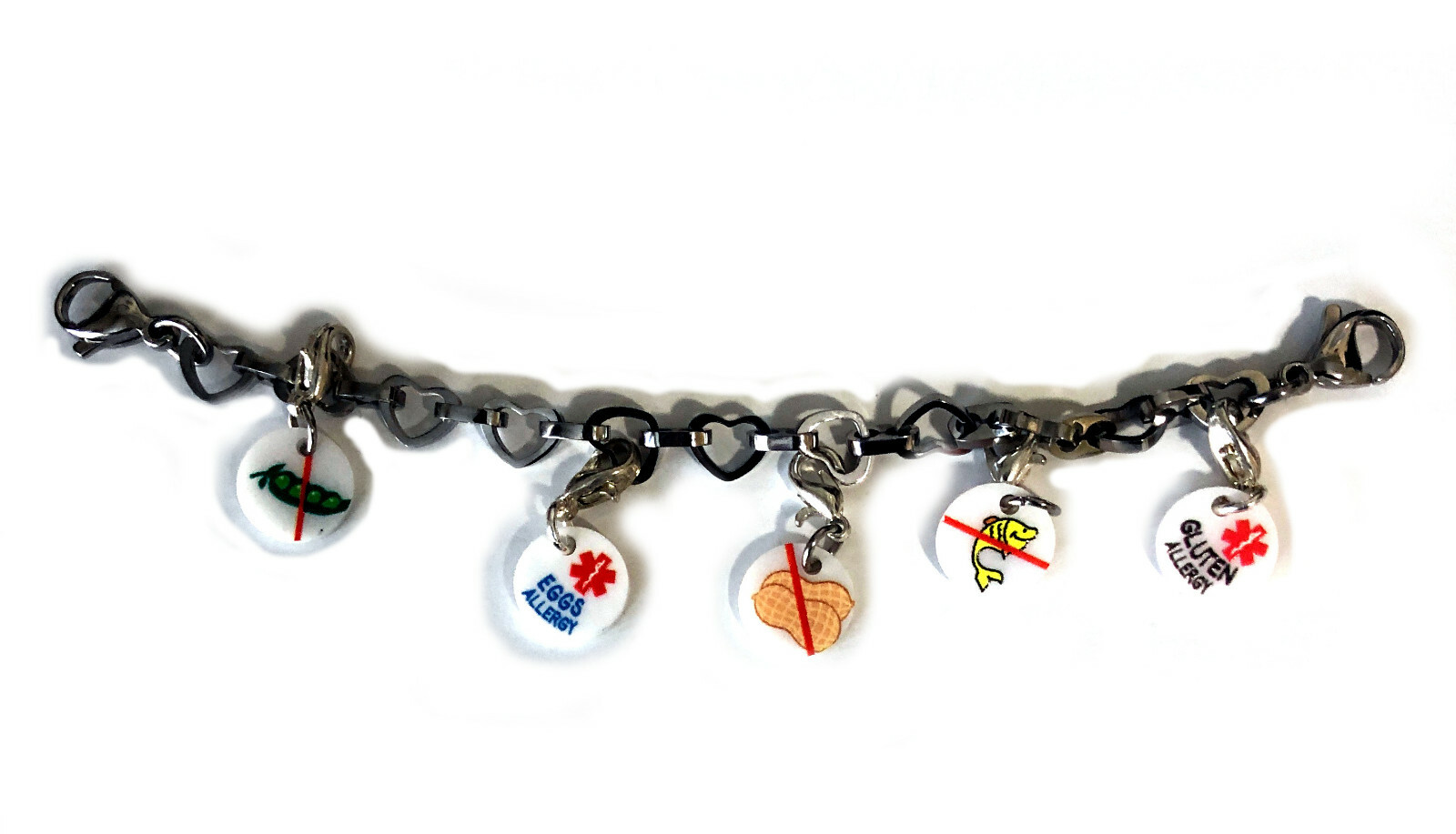 Medical ID Mini Charm Charms Food Allergies & More For Kids, Teens, Adults