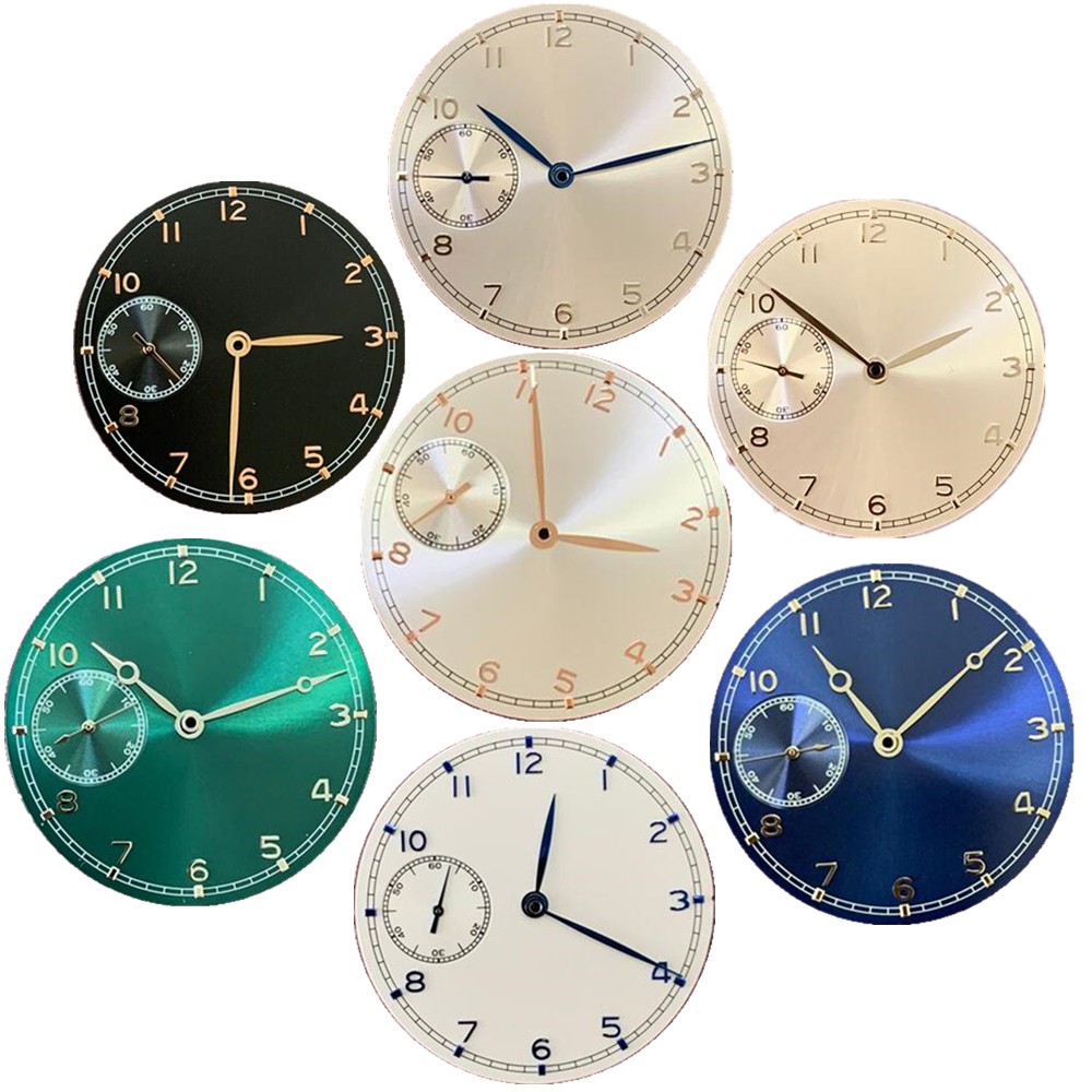 5 Colors Optional 37mm Watch Dial With Hands For ETA 6497 ST3600 Watch Movement