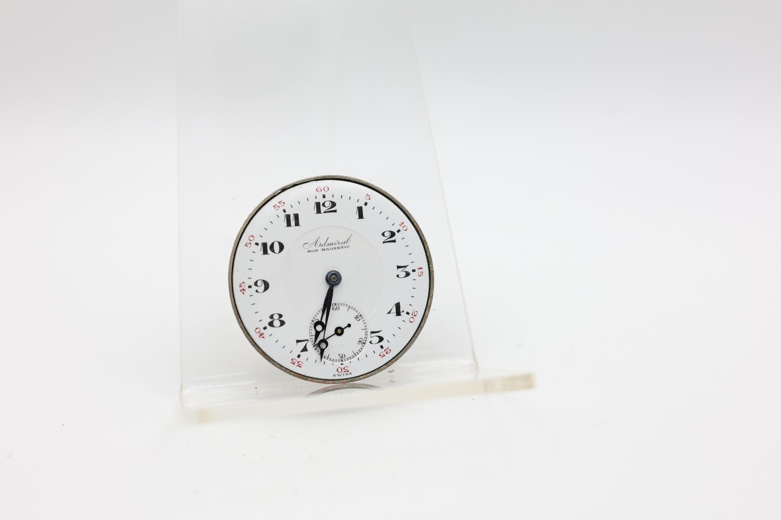 TACY ADMIRAL 7j POCKET WATCH MOVEMENT 39.7mm SWISS FOR REPAIR (HF)