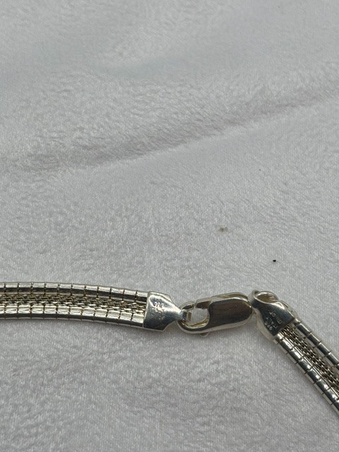 Lot of 5 Estate Vintage Balinese 925 Sterling Silver Chains Necklaces 103.65g