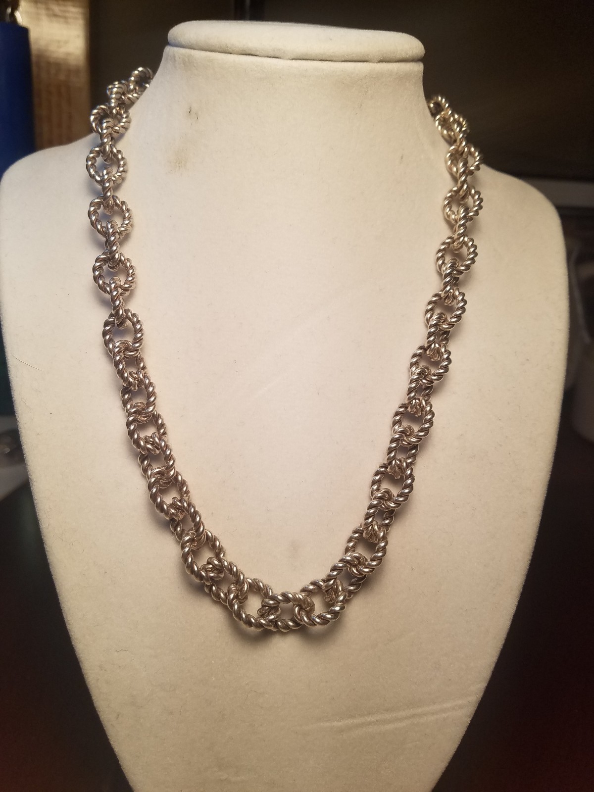 .925 Sterling Silver Princess Rope necklace 2.4 Sterling ounces of silver