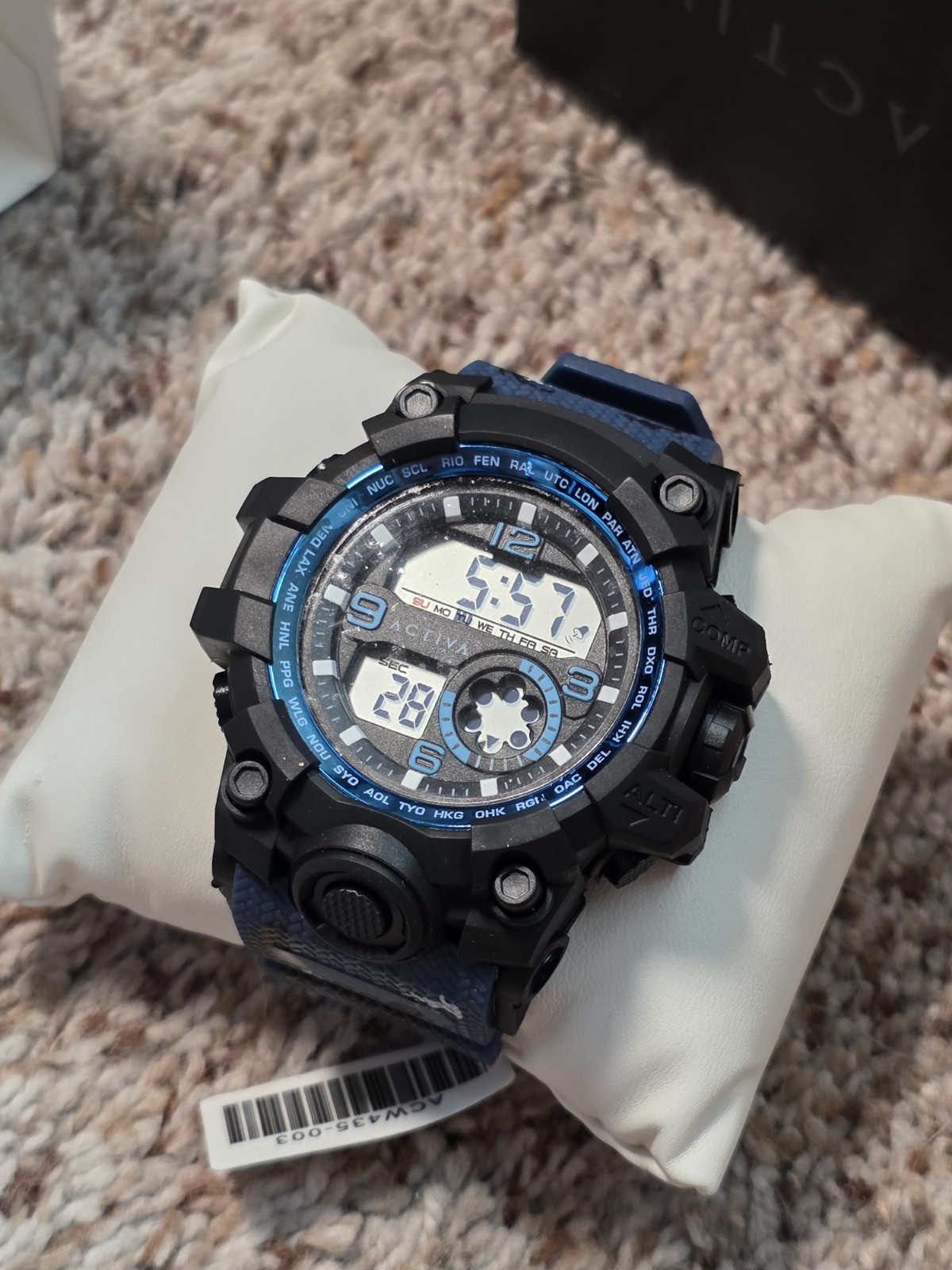 Activa Endurance X Invicta Men’s Digital Watch – 54.5mm ACW435-003 Blue Camo