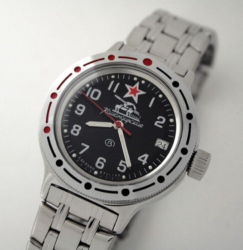 Vostok Amphibia 420306 Watch Tank Military Diver Mechanical Automatic USA SELLER