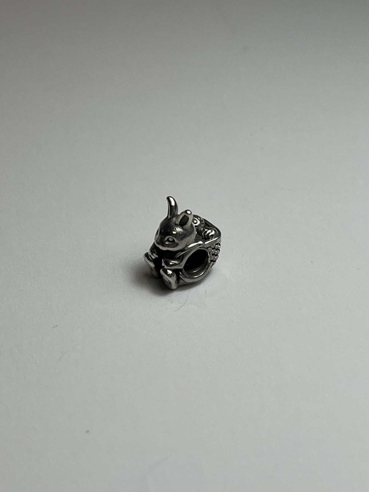 Pandora Authentic Easter Bunny Rabbit Charm Sterling Silver Retired ALE S925