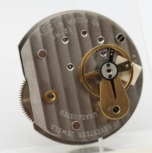 RECTA 17j NOS NEW OLD STOCK POCKET WATCH MOVEMENT CAL. BEM2A, 45.6mm (CE)