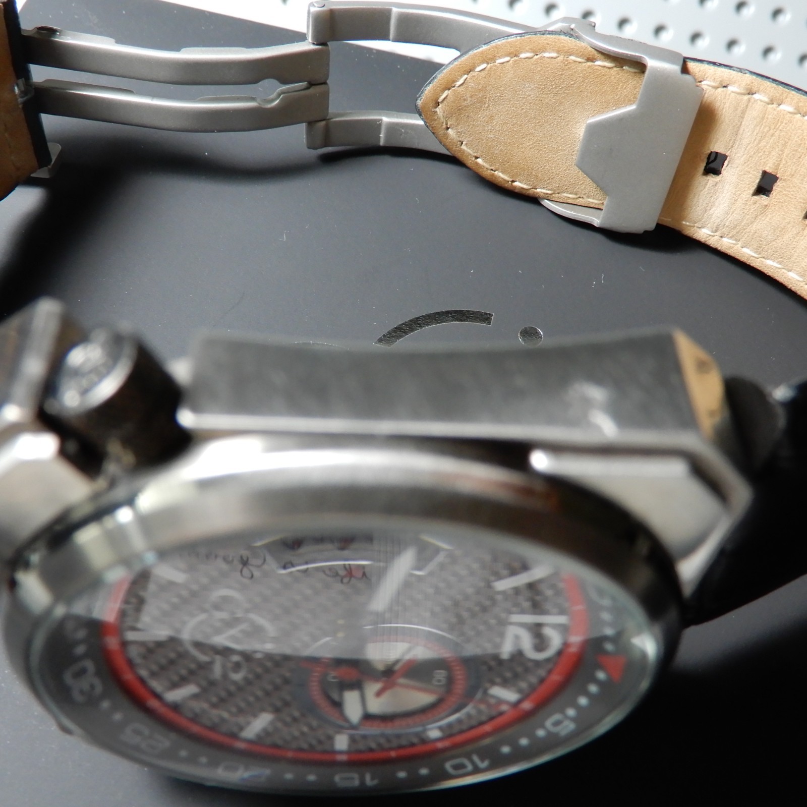 New Demo! GV2 XO SUBMARINE-GMT-Gunmetal & Red Dial-SWISS QUARTZ /WILL NOT LAST!