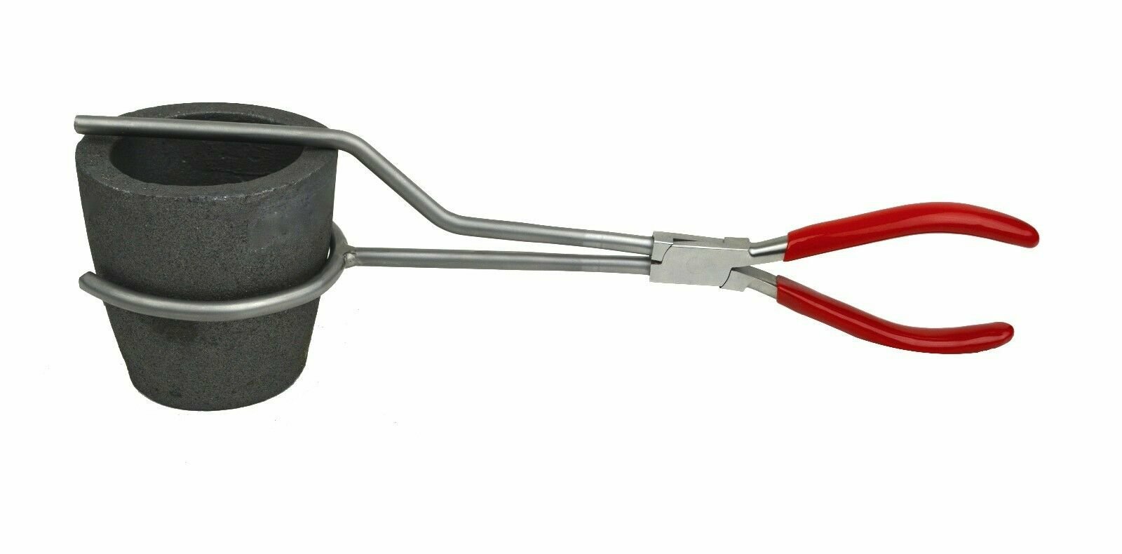 #1 1 KG CRUCIBLE POURING TONGS 13″ LONG CHARGING TONGS HOLDS UP TO 3″ DIA.