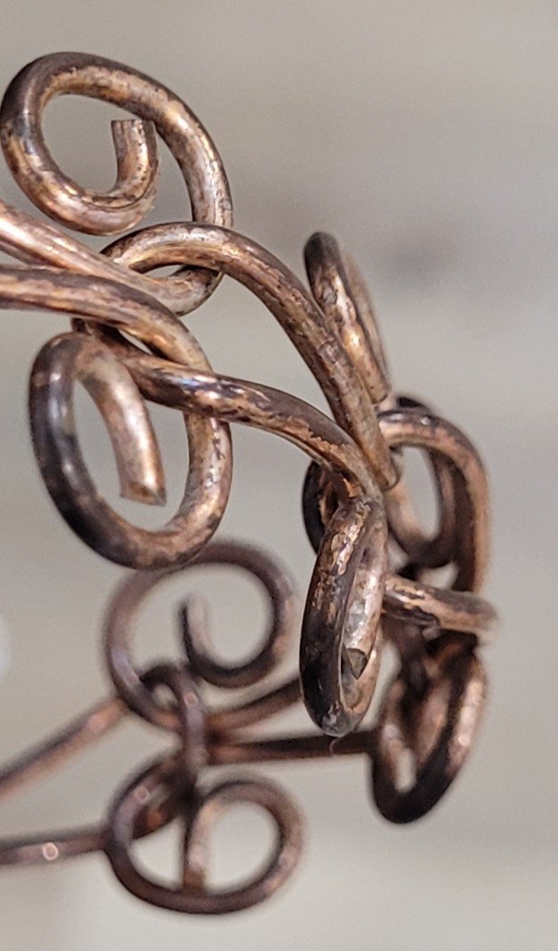 Spiral Bracelet Copper Alloy Metal Swirl