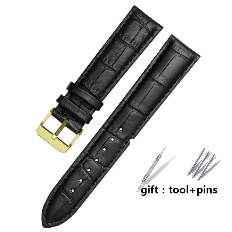 Leather Watch Band Strap Universal Replacement 12–22mm for Men Women