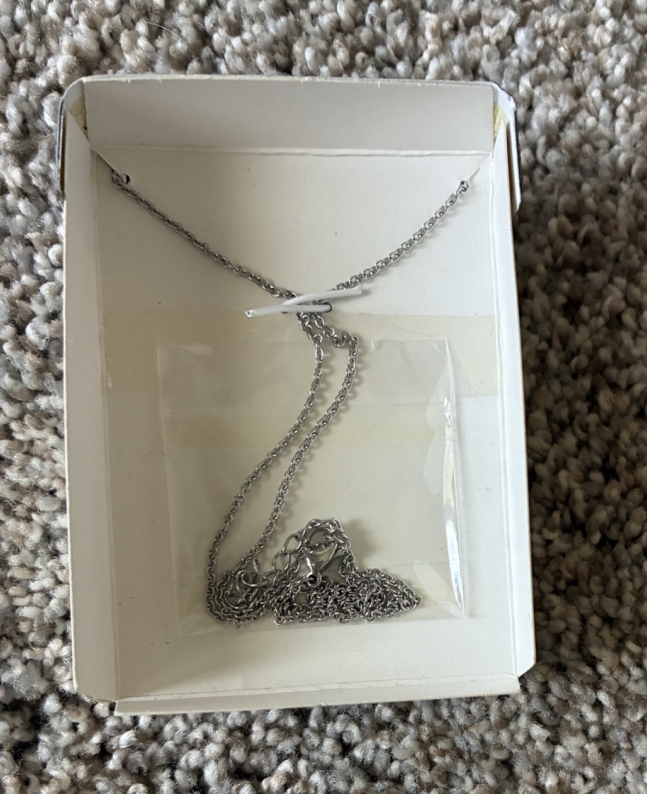 Connections From HALLMARK Stainless Steel Snowflake Necklace 18″ to 20″ in Box
