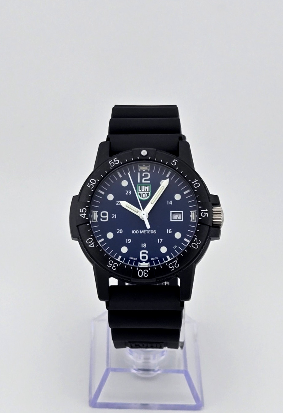 Luminox Sea Bass CARBONOX X2.2003 Men’s Rubber Strap Blue Dial Watch NEW ⌚