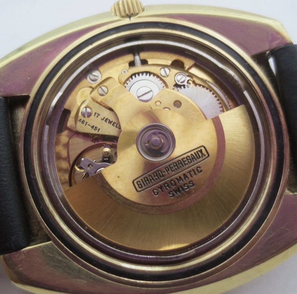 Vintage GIRARD PERREGAUX Gyromatic Date GoldPlated Automatic Men’s 38mm Watch