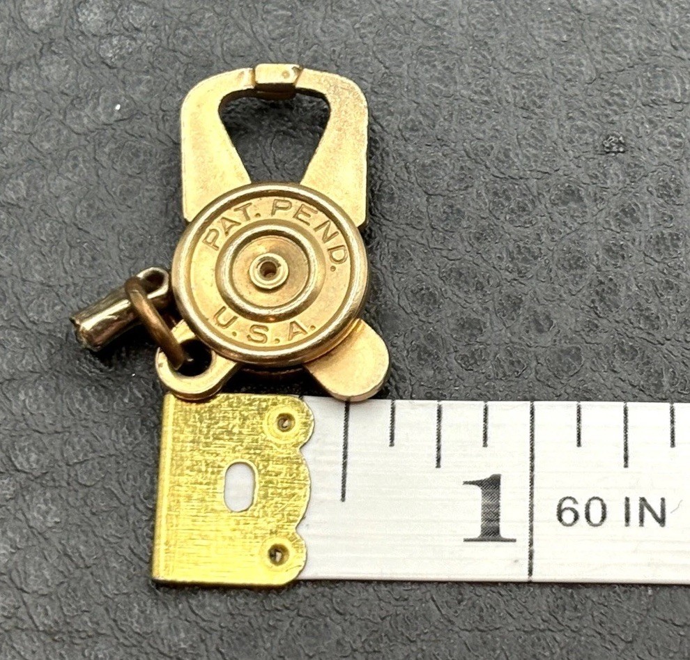 Vintage Brass Unique Pincher Claw Clasp For Necklace Bracelet Pat. Pend U.S.A.