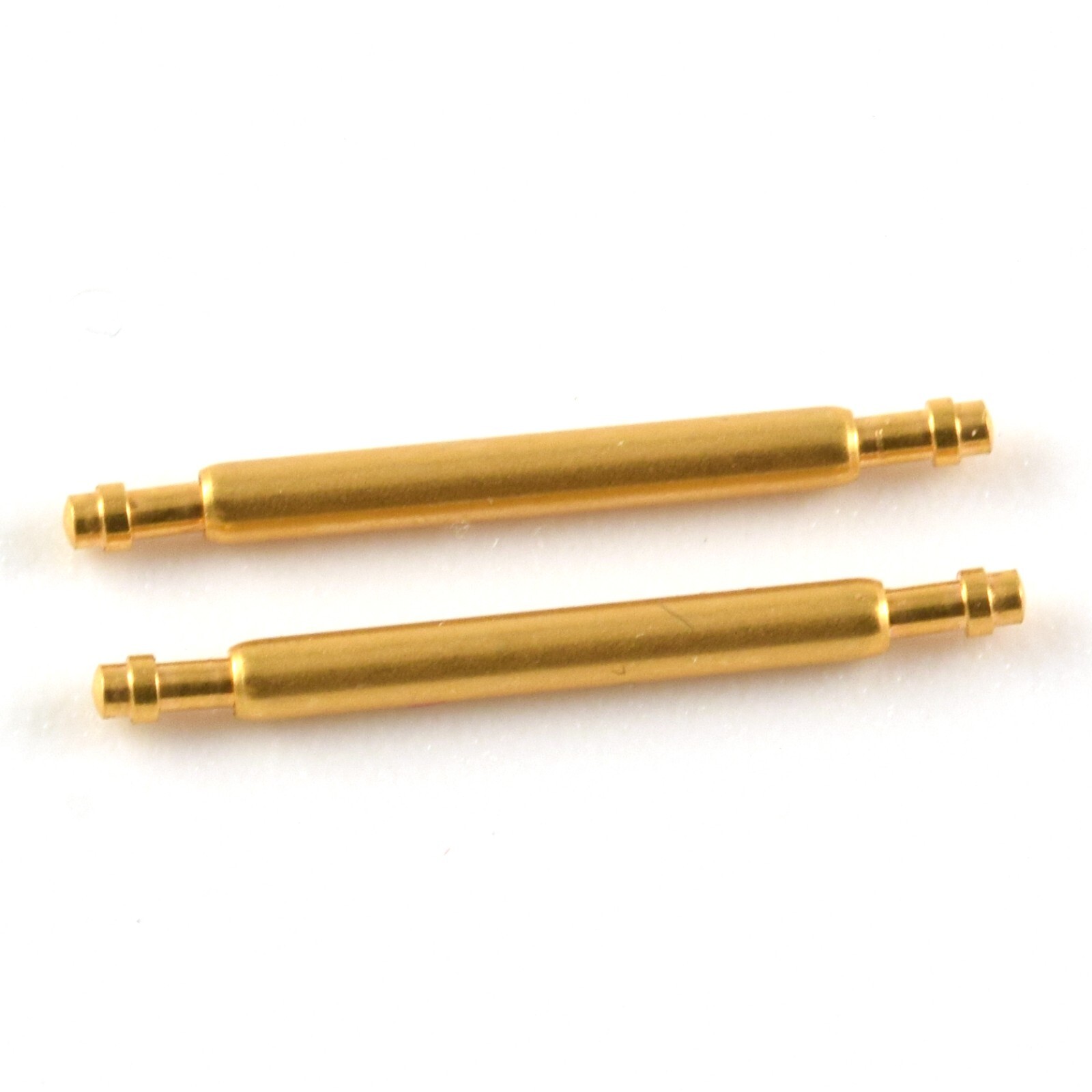9x Cartier Tank Francaise Ladies Gold Plated Spring Bars 1.3mm, Lug 14mm to 15mm