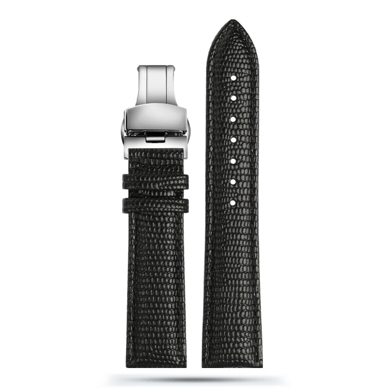 Lizard Grain Calf Skin Leather Men’s Ladies Watch Band Strap 14/16/18/20/21/22mm