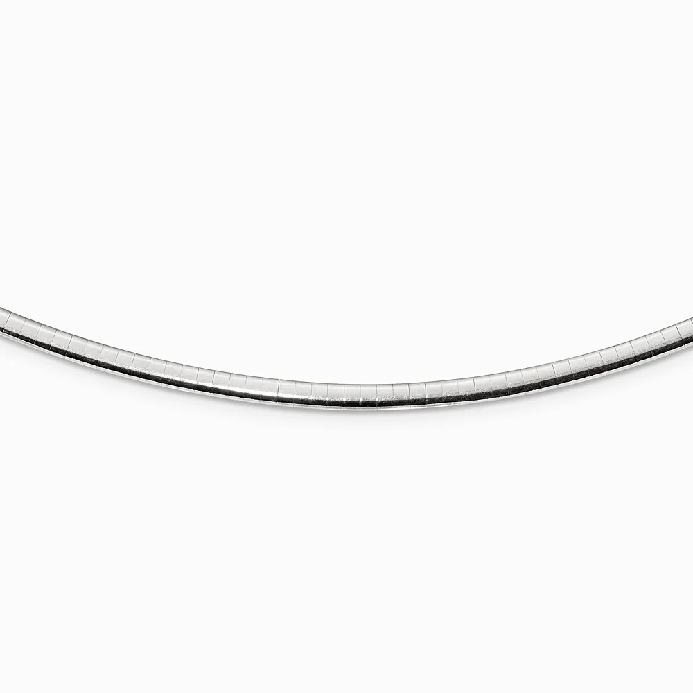 Sterling Silver Gold-Pltd 3mm Reversible W/ 2in Ext Cubetto Chain Necklace