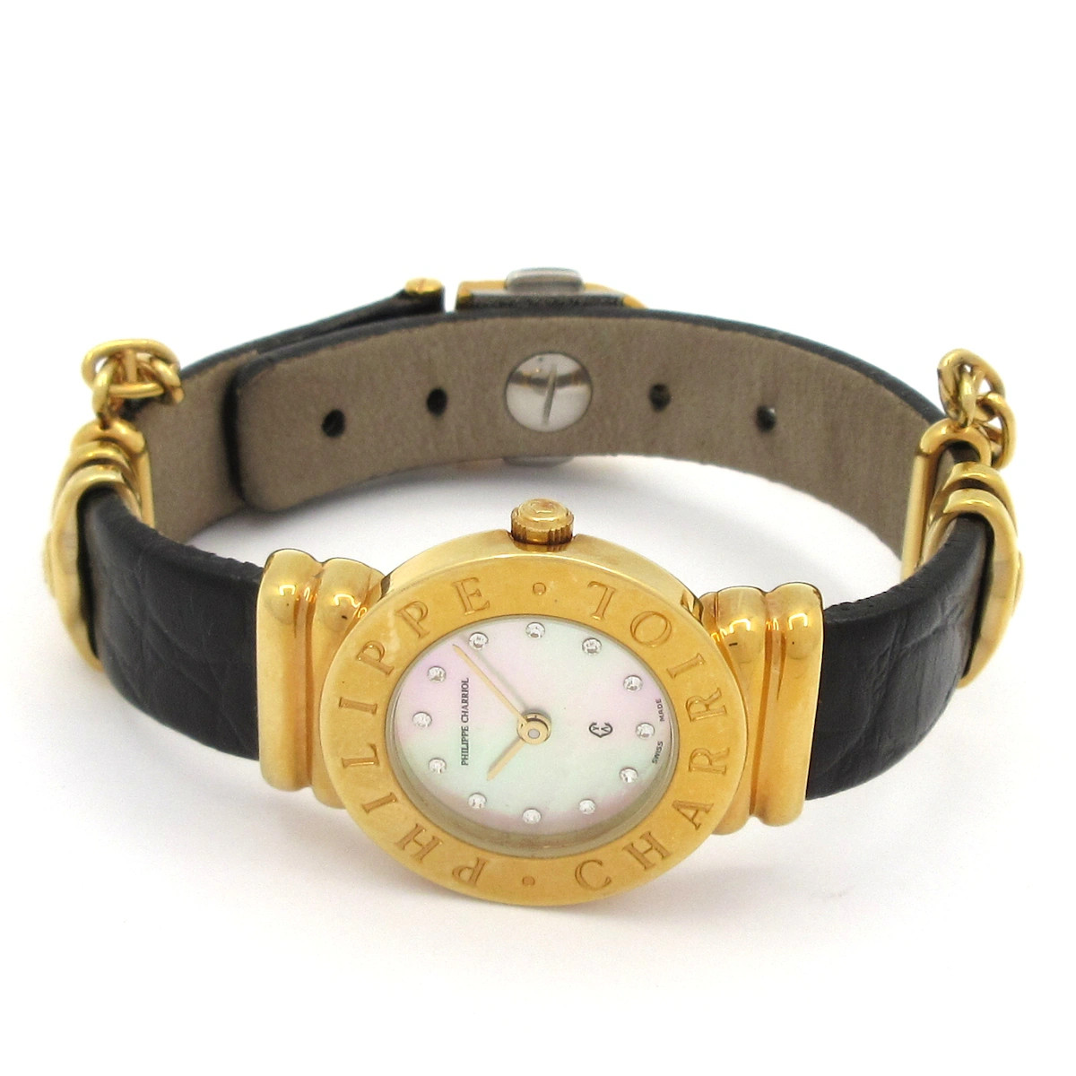 PHILIPPE CHARRIOL St-Tropez 7007901 0**** Black Gold Women’s Wrist Watch