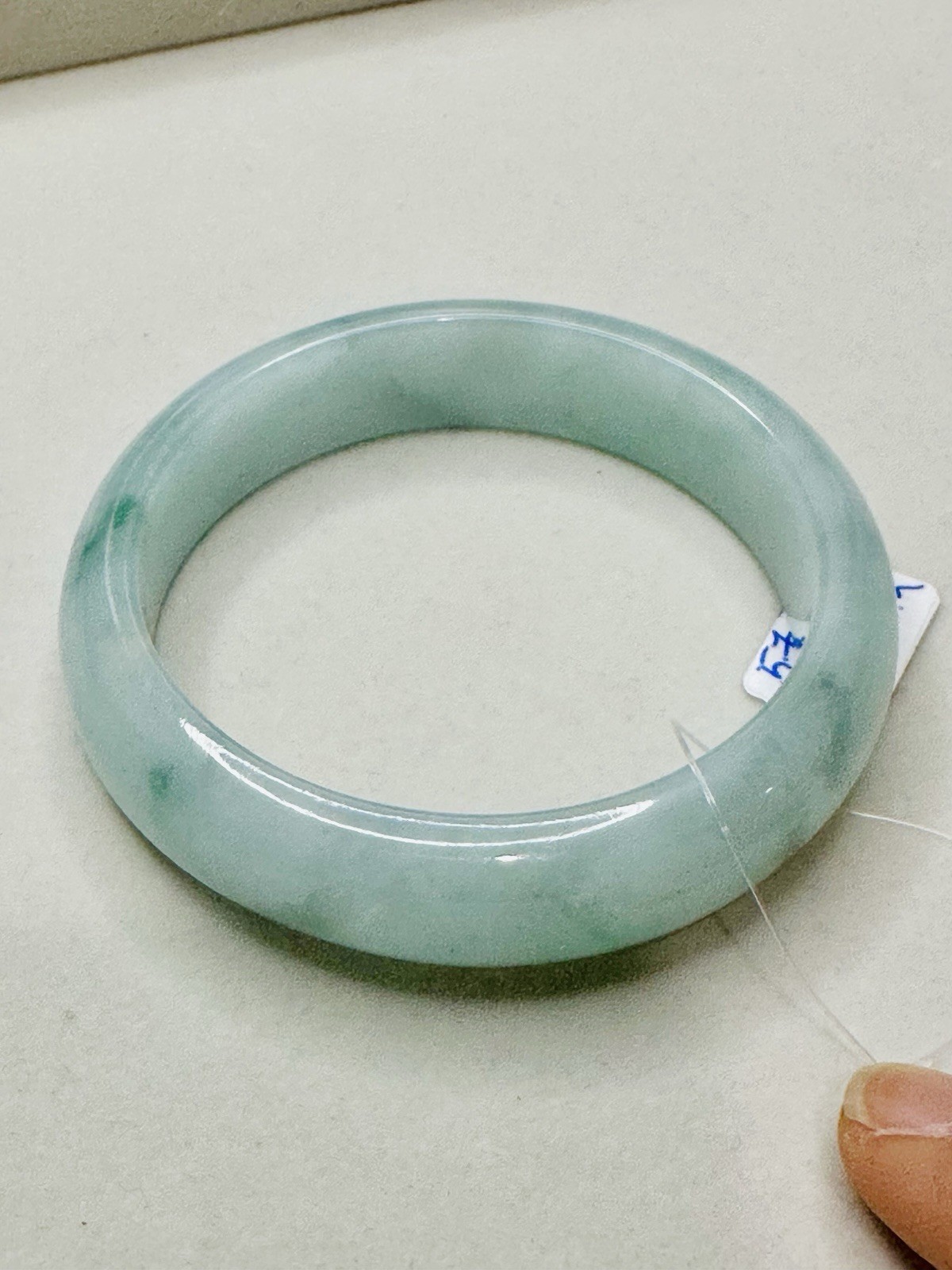 Certified Natural Grade A Jadeite Jade Round Bangle Green 58 mm