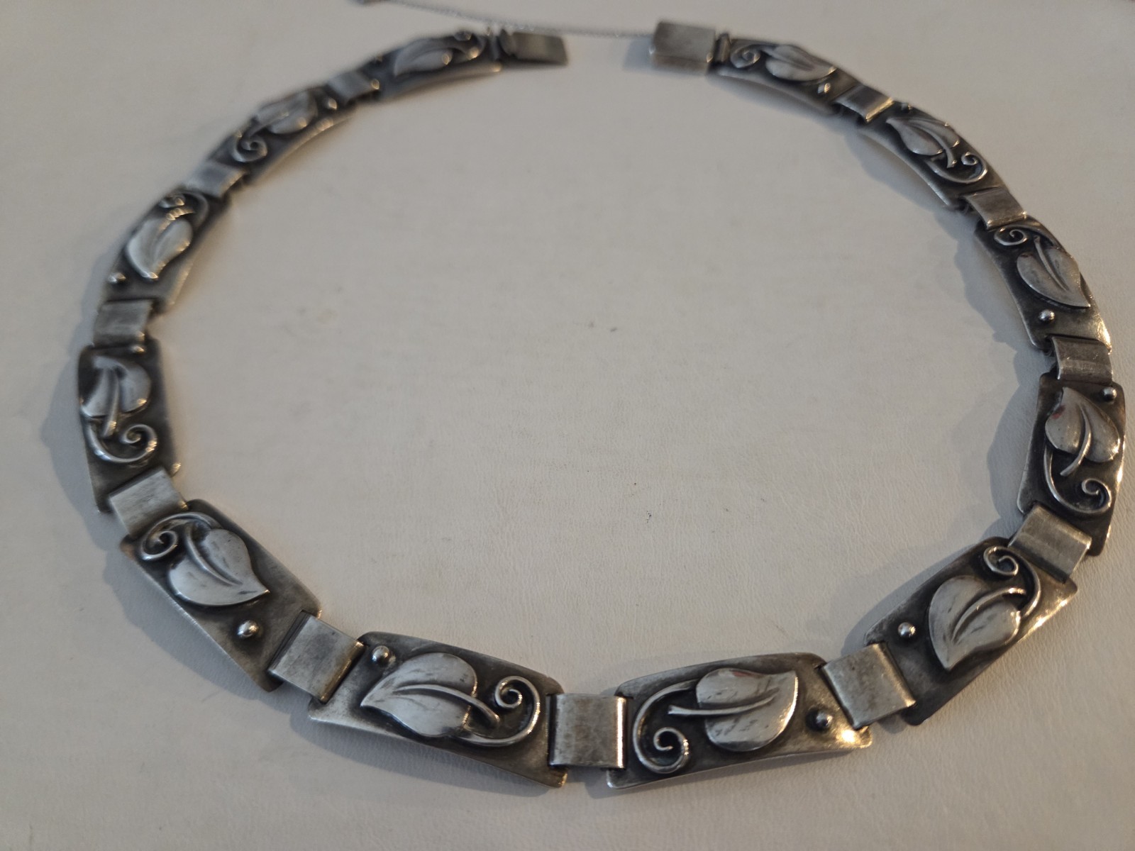 Laurence Foss Sterling Silver Necklace and Bracelet Set 95 Grams #450