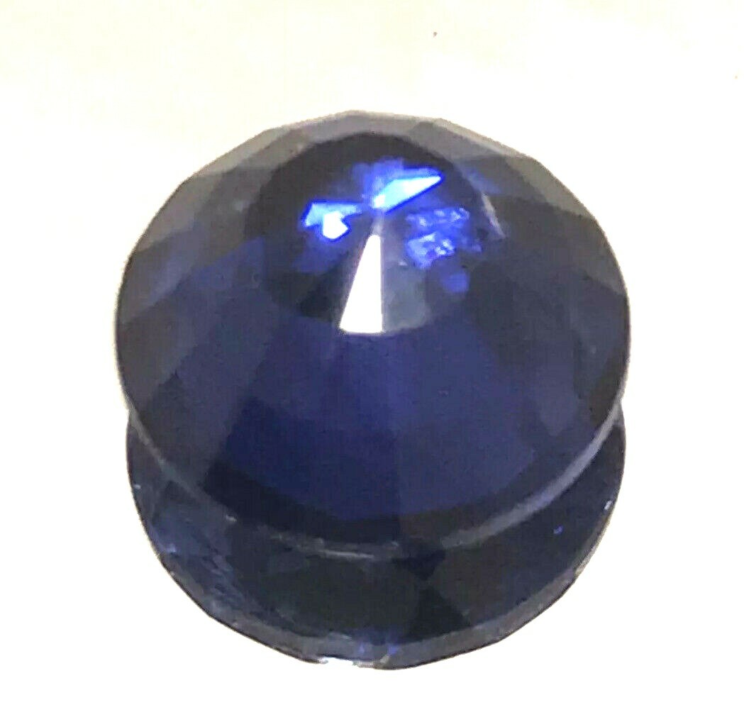 3.70 Ct Natural Blue Sapphire , Excellent Round Cut , VS Clarity.9 mohs
