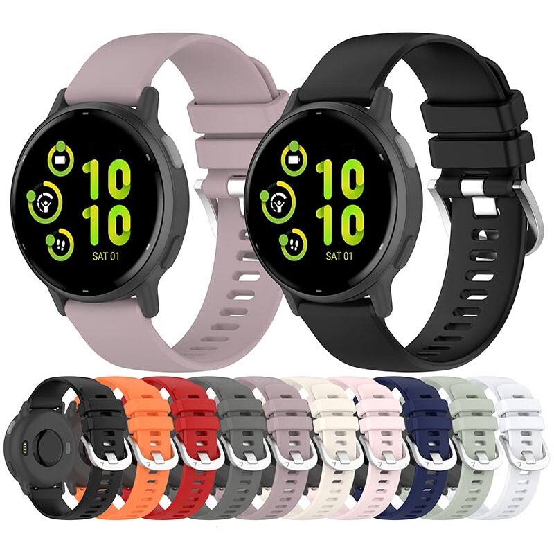 For Garmin Venu3/2 Venu3S/2S 18/22MM Sports Silicone Strap Wristband Watch Band