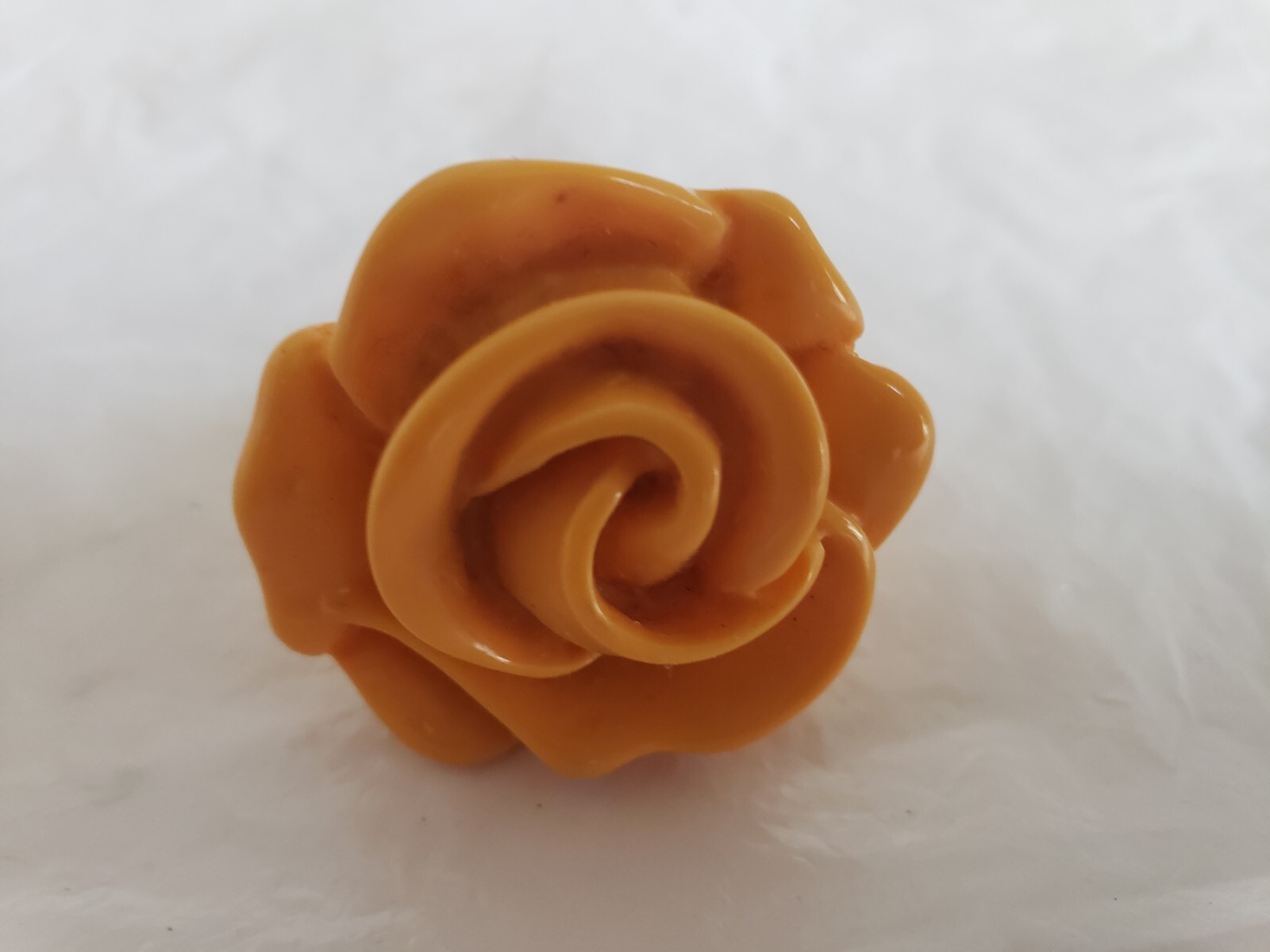 Summer Ring Lucite Acrylic Plastic Ring ORANGE PINK – Sunny Rose Massive Ring