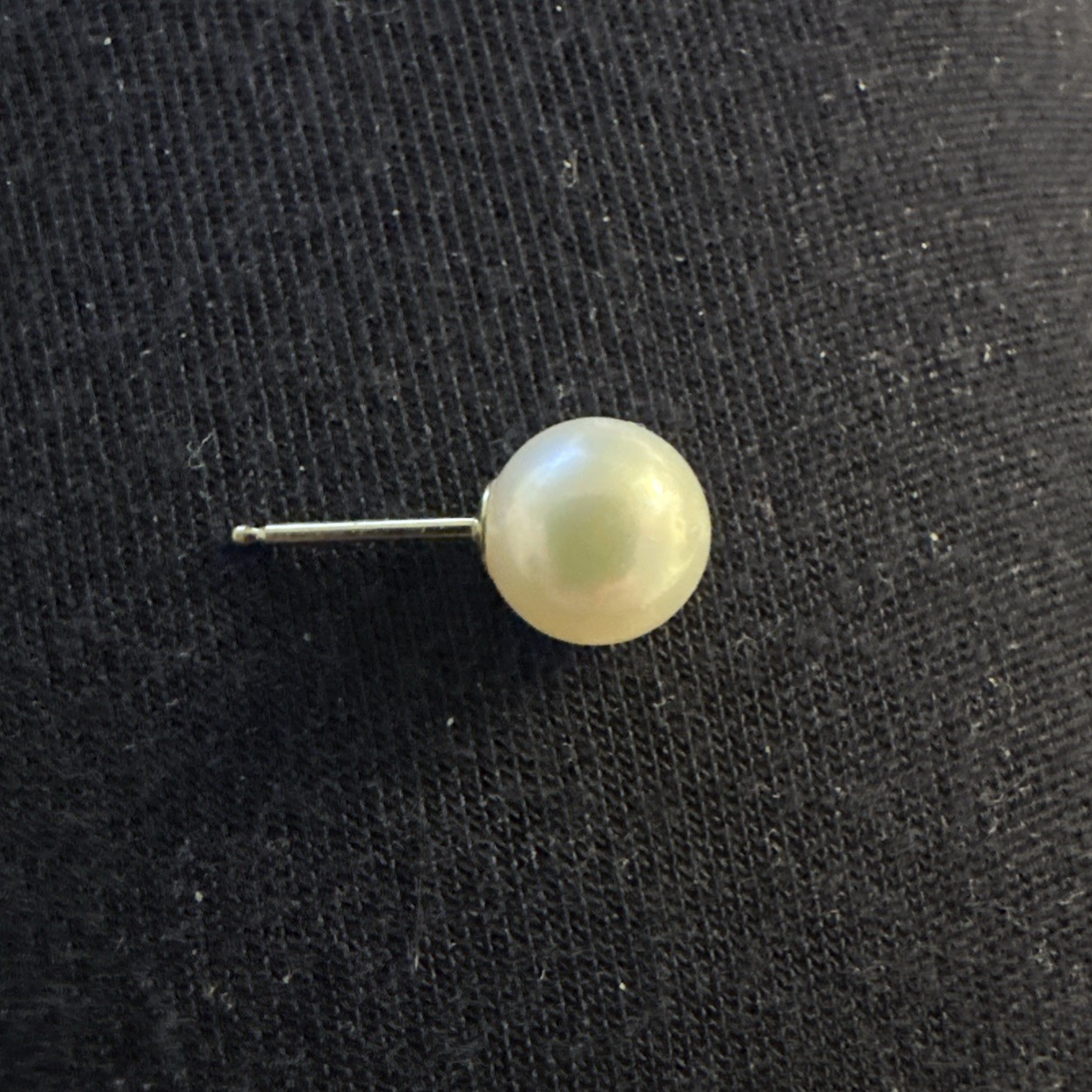 Tiffany & Co. Ziegfeld 7.5mm Pearl Earring Single Replacement Lost Stud 925